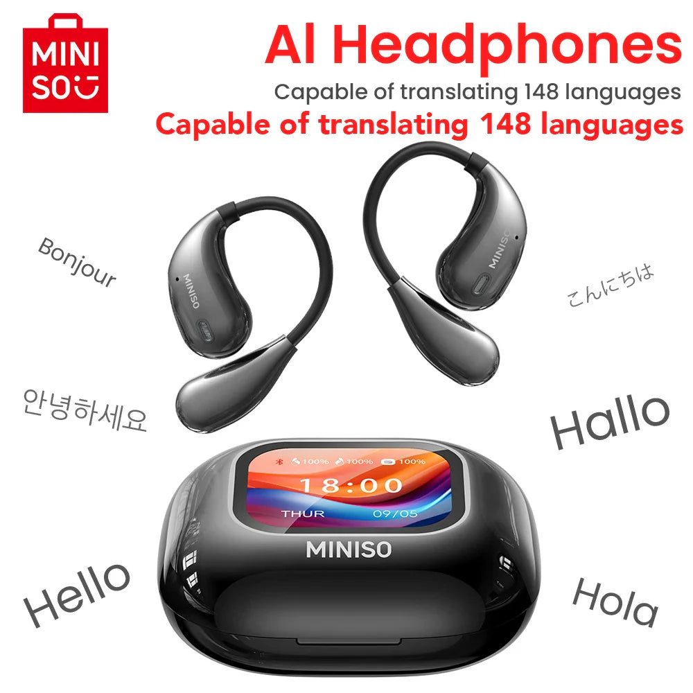M95 AI Translation Earphones Bluetooth Intelligent Wireless Earbuds Low Latency